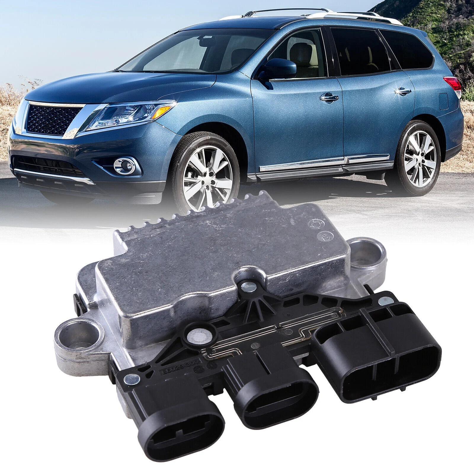 Engine Cooling Fan Controller Replacement for 2013-2020 Nissan Pathfinder 2014-2019 Infiniti Q60 Part# 21493-3JA0E 214933JA0E