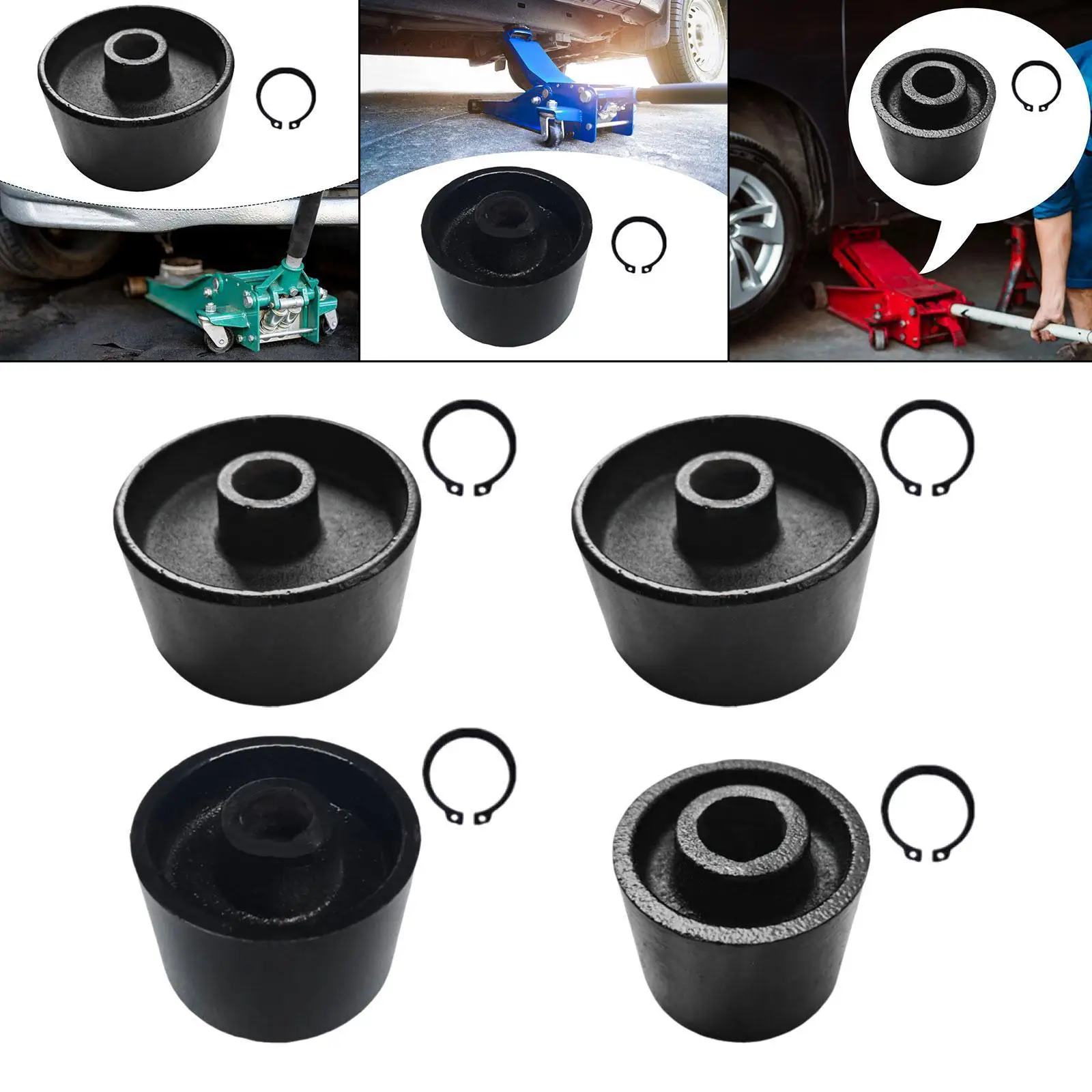 

Floor Jack Wheel Sturdy Stability Professional Universal Wheel Metal Replace