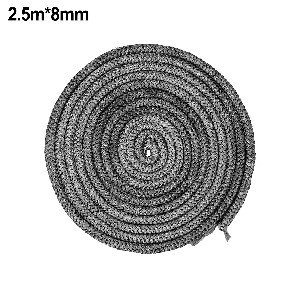 Sealing Cord Fiberglass Rope Seal Stove Door Cord Gasket 8/10/12/14/16mm Fiberglass For Chimney Fireplace Home Decor