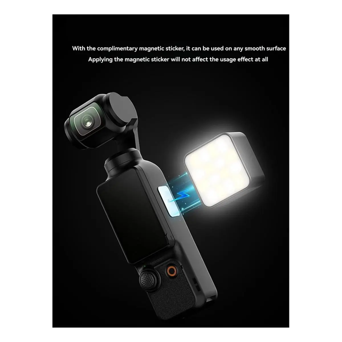 doyme Magnetic Portable Fill Light for DJI OSMO POCKET3, Action5 Pro Sports,Camera Accessories