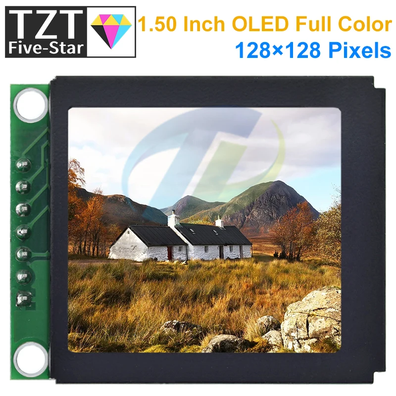 

1.5" 1.5 inch Full Color OLED Screen LCD LED Display Module 128x128 SPI Serial Port Interface SSD1351 Controller 128*128