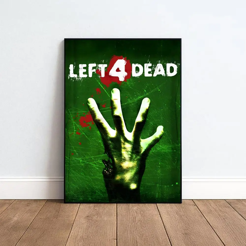 Intense Video Game L-Left 4 Dead Poster Indoor & Outdoor Wall Decor for Young Collectors