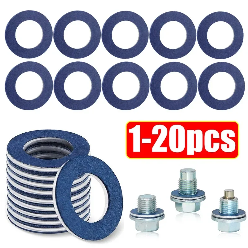 1-20Pcs Oil Drain Plug Seal Washer Oil Pan Gasket  Ring for Toyota Camry Corolla Oil Drain Plug Gaskets # 90430-12031 Auto Parts