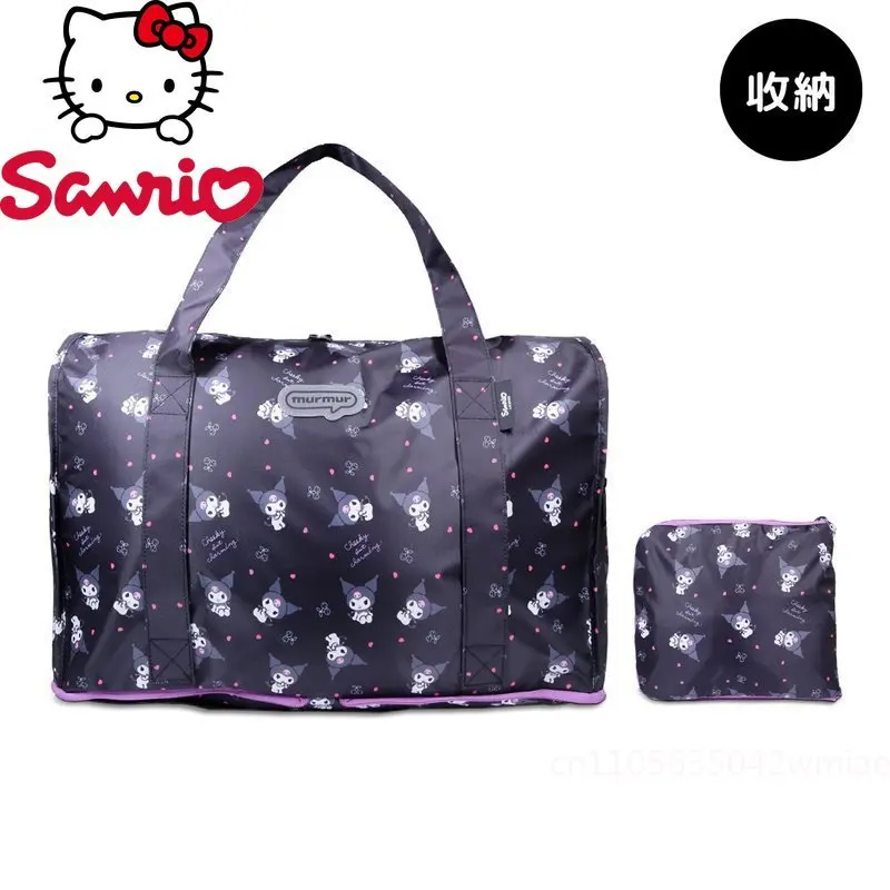 Kulomi New Foldable Travel Bag Fashionable High Quality Women's Storage Bag Cartoon Versatile Large Capacity Moving Luggage Bag