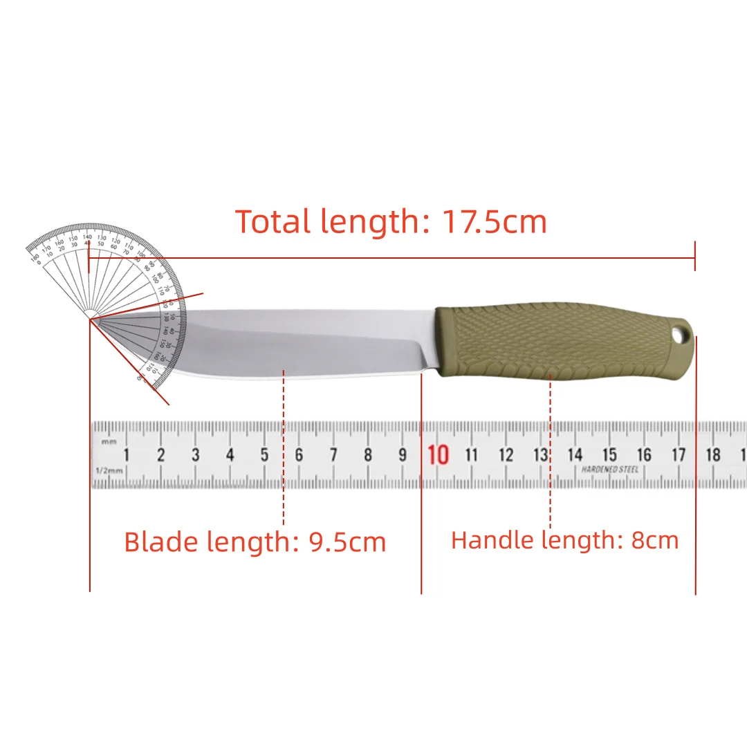Camping accessory tools, CPM-3V blade, nylon fiber handle, for fishing and hiking, household sharp fruit knife