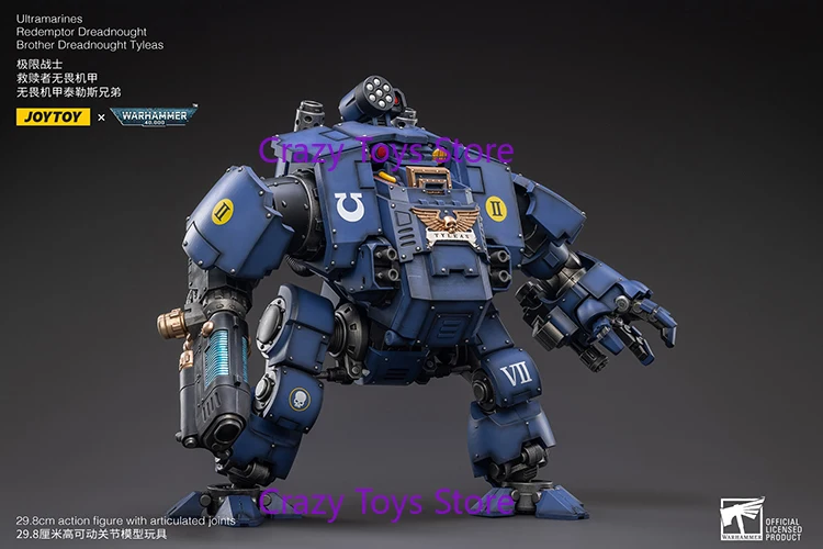 Joytoy Warhammer 40K 1/18 عمل الشكل Uitramarines Redemptor Dreadnough Brother Tyleas أنيمي الشكل دمى هدايا