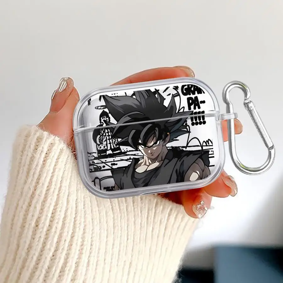 Popular Anime D-ragonS B-allS Goku Case For Airpods 1 Pro2 Pro 4 2 3 Pro3 Clear Earphone Cases Cover