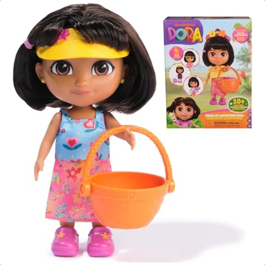 

Dora Dr Up Adventure Dora 6inch Doll with Removable Clothes Accories Toys for Girls Boys Ages 3 and Up