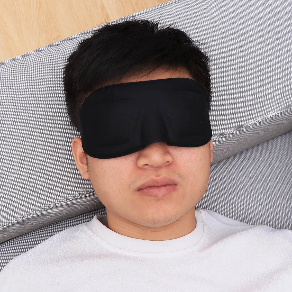 

Eyemask Sleep Goggles Light Blocking Shade Cover Blindfold Women Black Eyeshade Polyester Material Hand Washable Travel Office