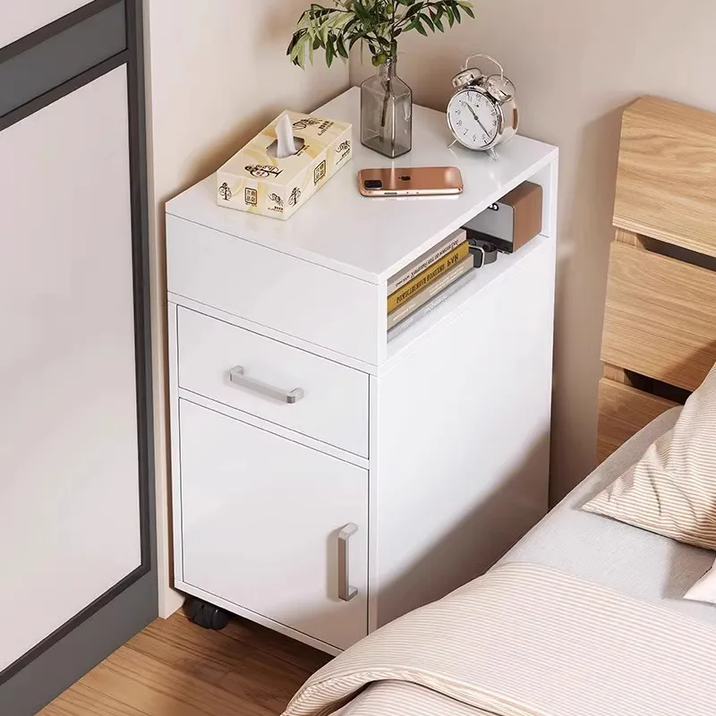 

Bedroom bedside table Small household simple bedside storage cabinet Small ultra-narrow multi-functional storage mini cabinet