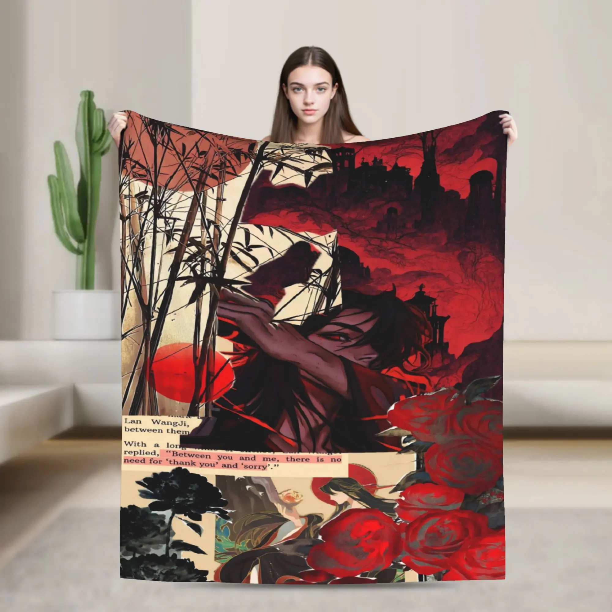 The Untamed WangXian Bunny Mo Dao Zu Shi Blankets Quality Soft Comfy  Throw Blanket Spring Travel Couch Bed Novelty Bedspread