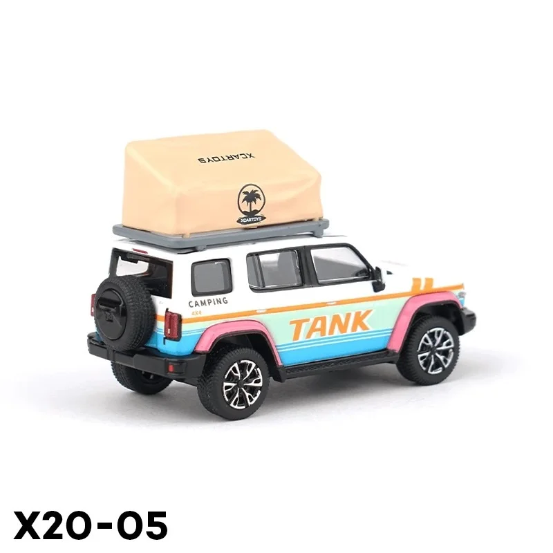 Xcartoys 1:64 Tank300 Beach Campe Vehicle Carry Accessories X20-05 Alloy Simulation Model Car