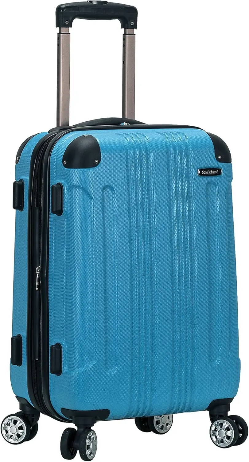 

20-Inch Hardside Spinner Wheel Carry-On Luggage, Expandable Turquoise Suitcase with TSA Lock