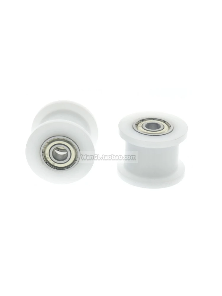 Double Bearing Pulley Track, Polia de rolamento em forma de H, formaldeído POM, rolamento 606zz, 6x29x22mm, 1Pc