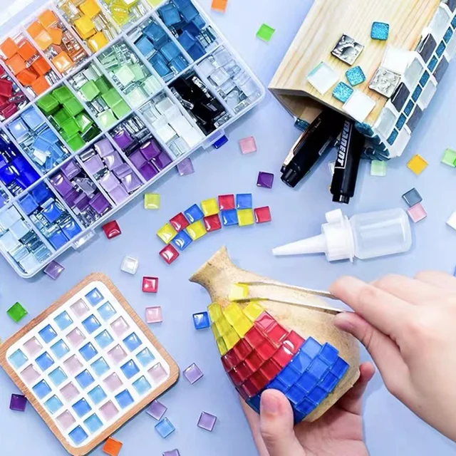 50pcs Glass Mosaic Tiles Colorful Square Mosaic Pieces for Mosaic Projects DIY Crafts Mosaic Handmade Christmas Decoration 2 50pcs Glass Mosaic Tiles Colorful Square Mosaic Pieces for Mosaic Projects DIY Crafts Mosaic Handmade Christmas Decoration 2