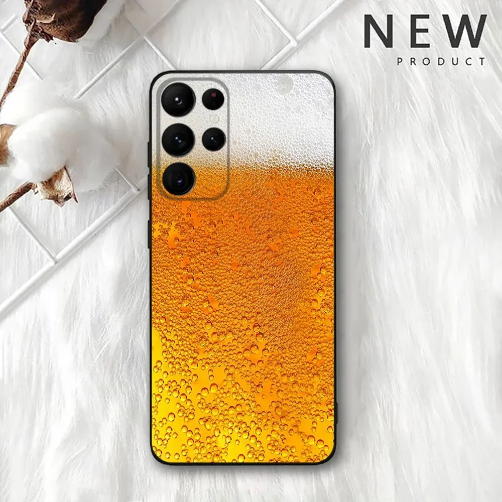 Beers Alcohol Summer Bubble Phone Case For Samsung Galaxy A20,A21s,A22,A31,A32,A52,A53,A72,73,A80,A91 Soft Black Cover