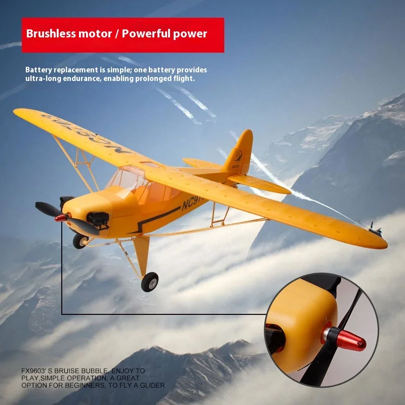 

New FX9703 Five Channel J3 Fighter Fixed Wing EPP Foam Remote Control Glider Toy Aircraft Durable Material For Fun