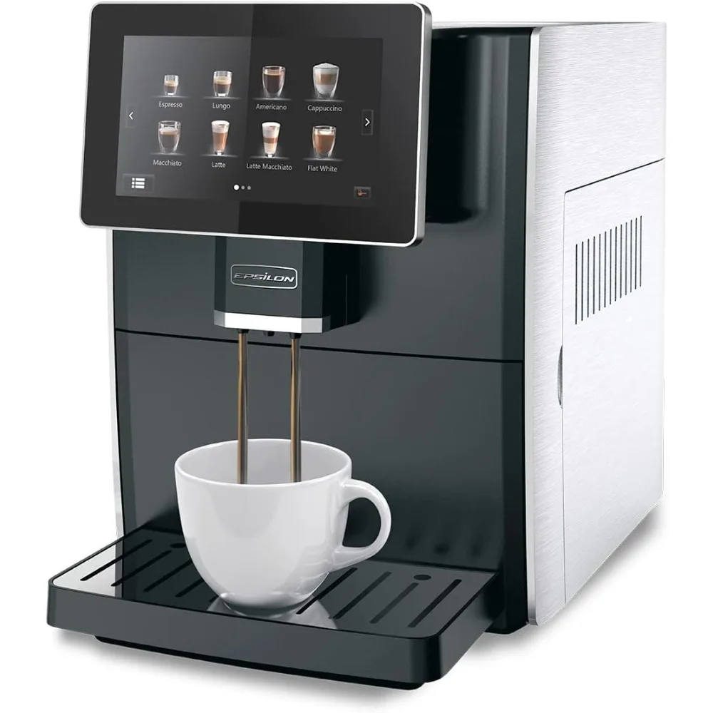 

Coffee Maker comes w/ 11 Brew Selections, 7 Inch AI Touchscreen and Italian, Self-Cleaning Exspresso Barista Brewer