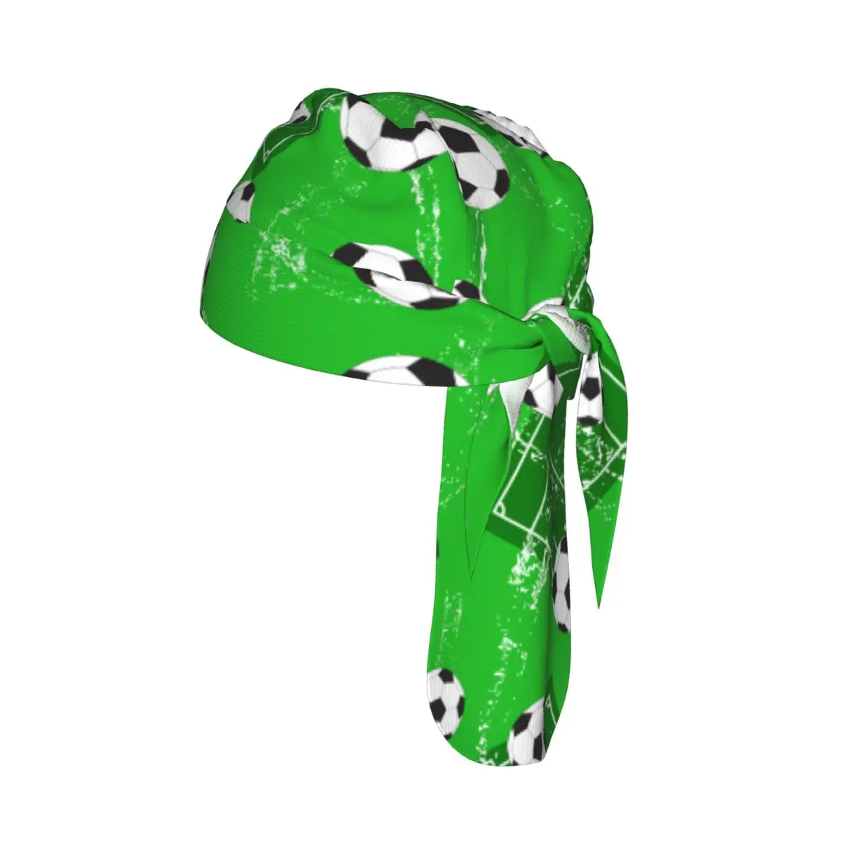 

Quick-drying Cycling Cap Wicking Bandana Background With Football Gate And Soccer Ball Outdoor Running Hiking Bicycle Headwear