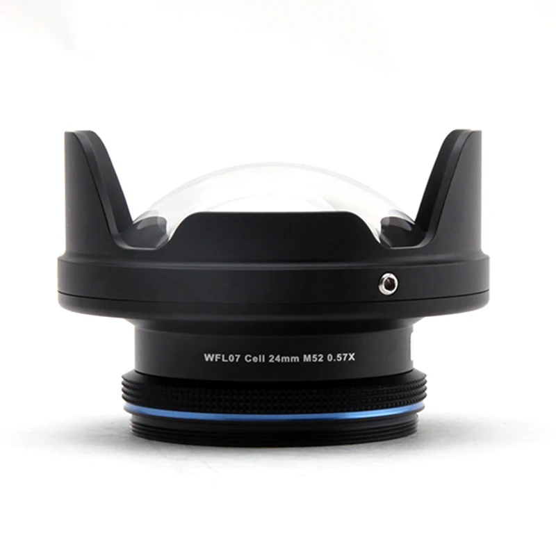 WEEFINE WFL07 Cell Wide Angle Wide Angle Wet Lens  for Smart Housing  Anamorphic  Lens Underwater Camera Lens
