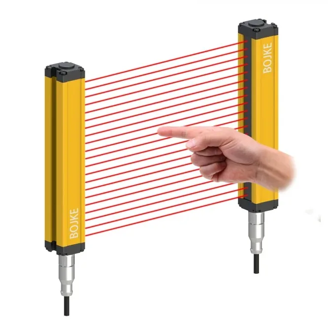 800mm LED Light Curtain Lift Door Detector Safety Sensor with NPN/PNP Output IP54 Protection Single Side Controller for Elevator