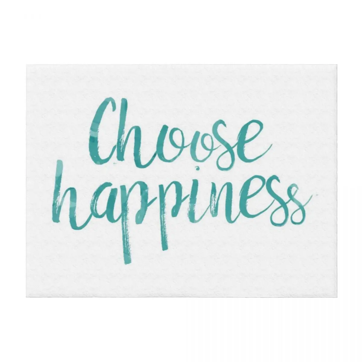 

Choose Happiness - teal Throw Blanket Summer Beddings Vintage Plaid on the sofa Giant Sofa Blankets