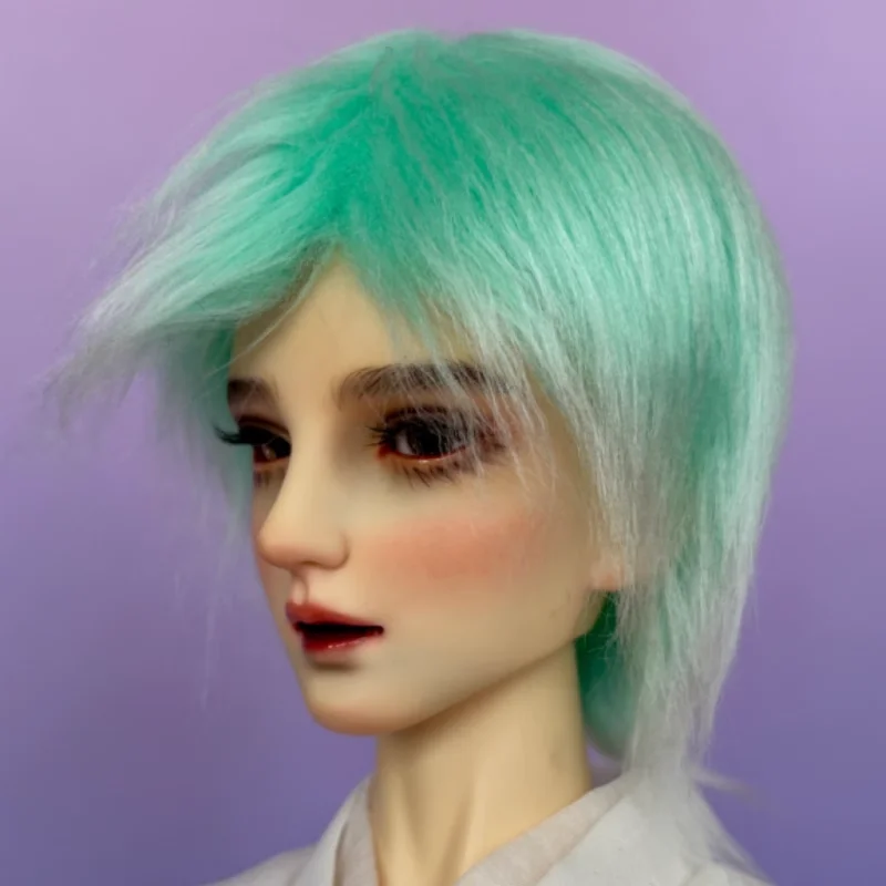 Nueva llegada peluca de piel de muñeca BJD para 1/3 1/4 1/6 MSD MDD muñeca pelucas de piel Multicolor accesorios de muñeca