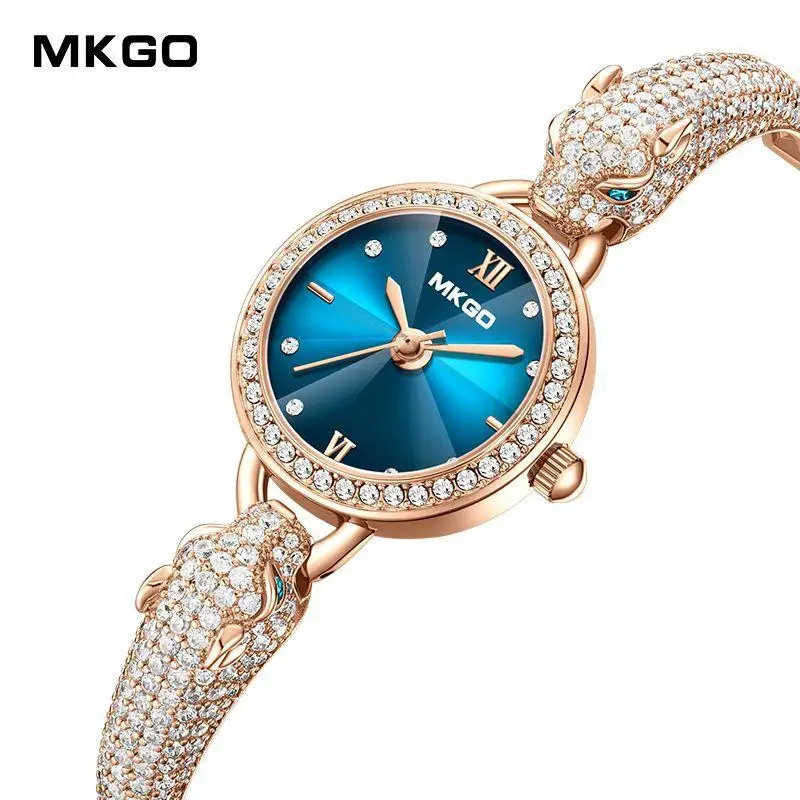 Top Luxury Brand Rose Gold Blue Quartz Women's Watch Fashion Watch Women Wristwatches Female Clock Relogio Feminino Masculino