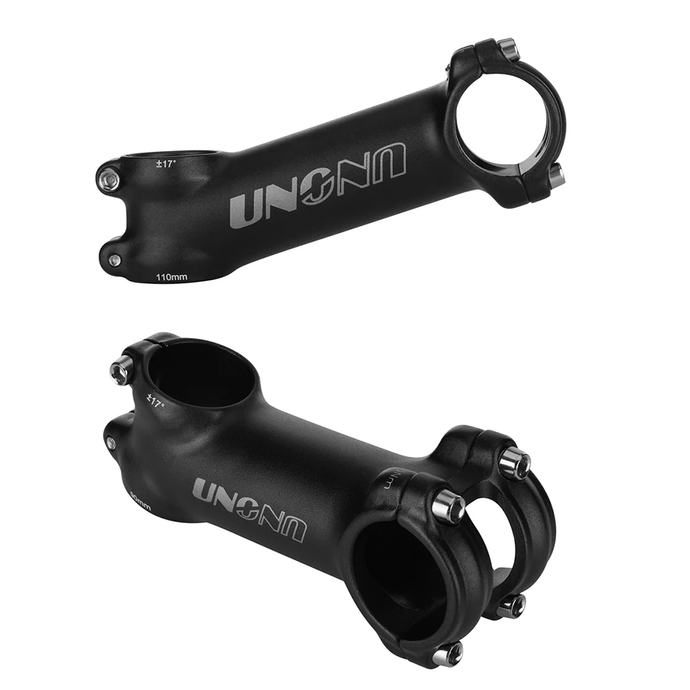 UNO +/-17Degree MTB Road Bicycle Stem Ultralight Aluminum Handlebar Stem 31.8mm 60-130mm Bike Accessories