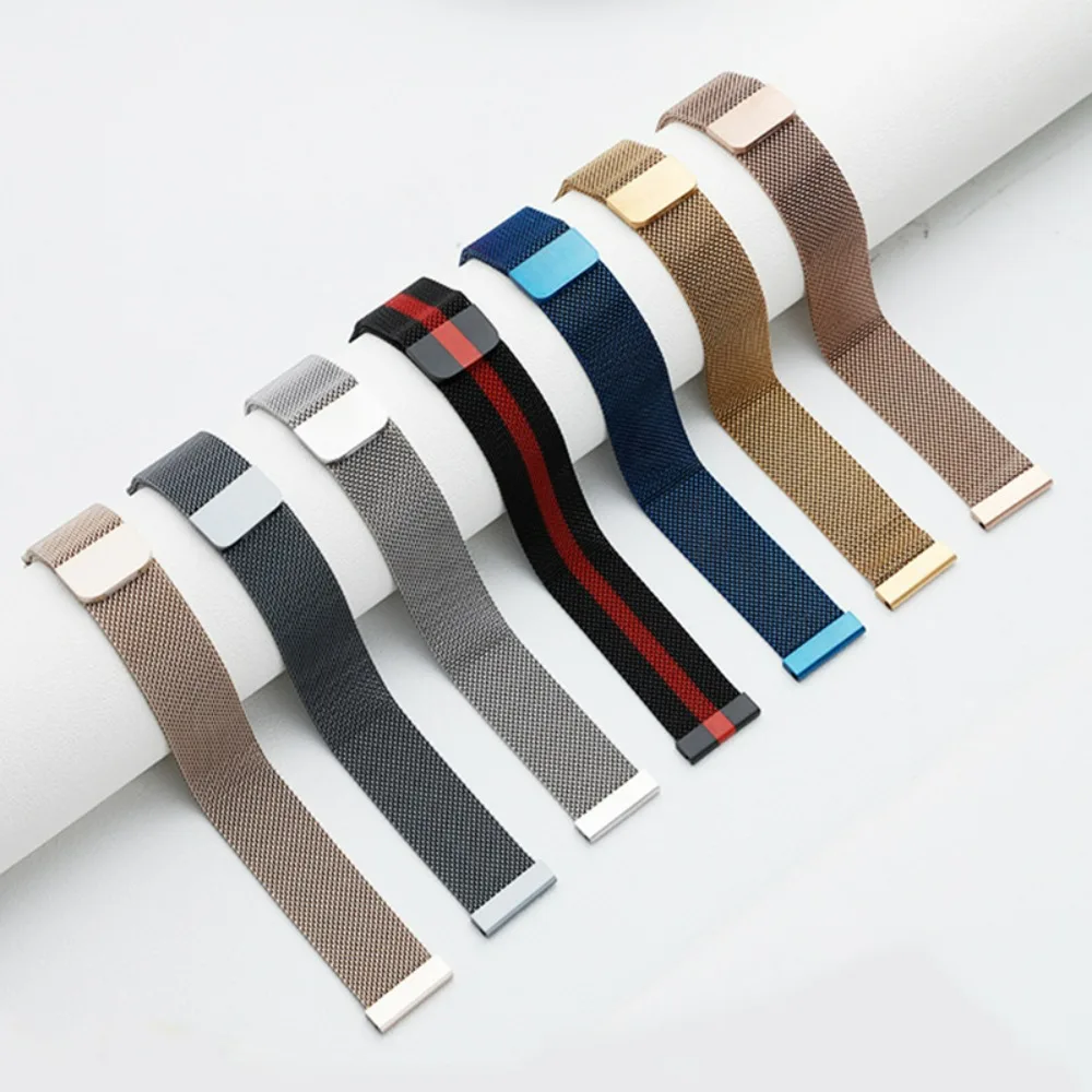 Cinturino milanese da 22 mm 20 mm per Huawei Watch 5 4 GT6 GT6 Pro GT5-4 Bracciale magnetico da 46 mm Samsung Galaxy Watch 7 6 5 4 44/40 mm