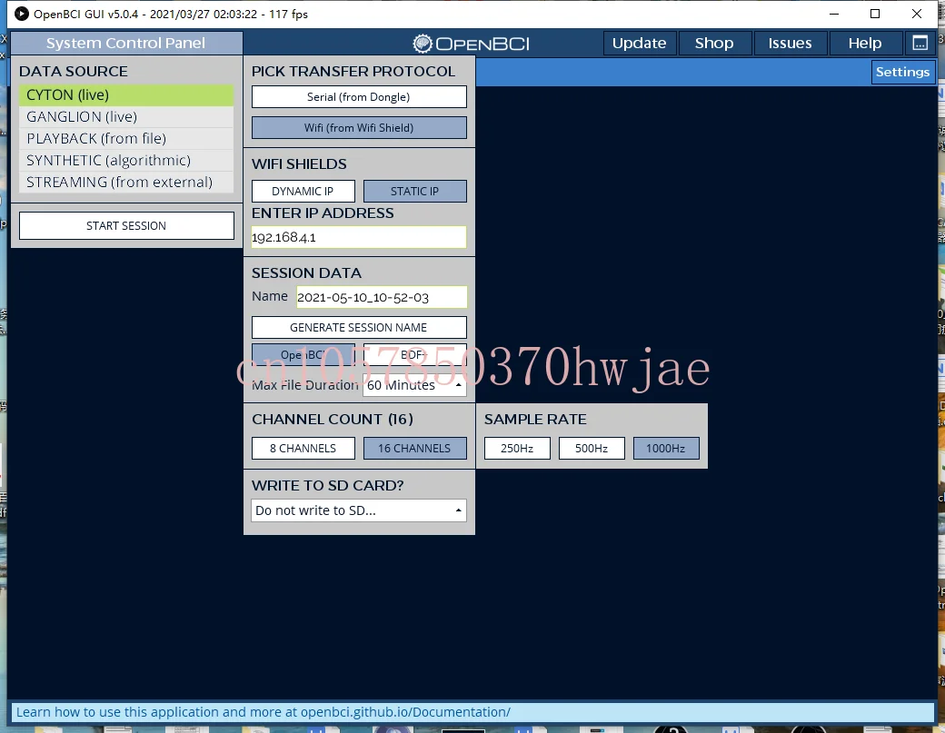 OpenBCI 16 Channel WiFi Improved Version (EEG EEG Collection)