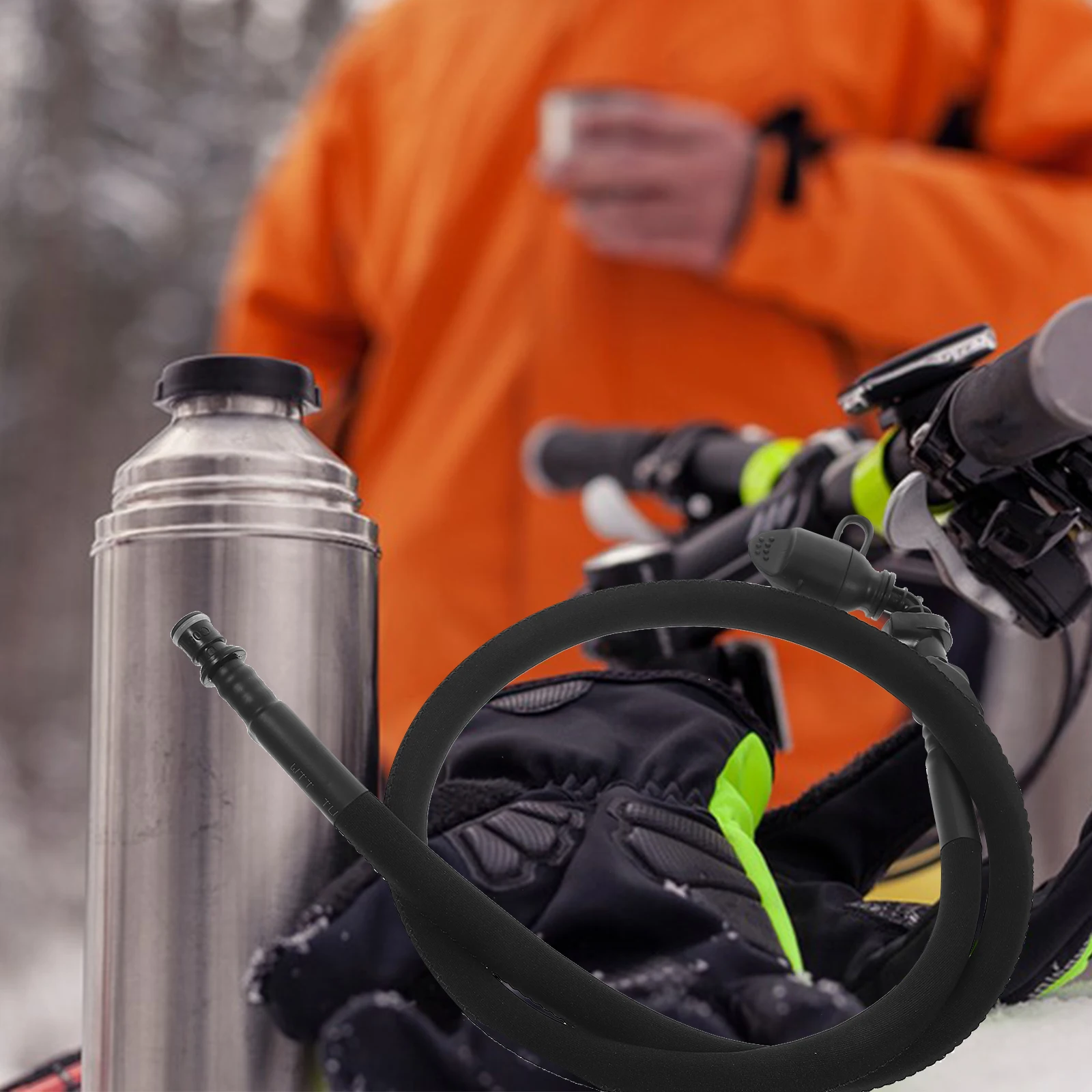 

TPU Hydration System Drink Tube Water Bladder Straw Sky Blue Mouthpiece TPE Dust Cover Biking Cycling Hiking Running Durable