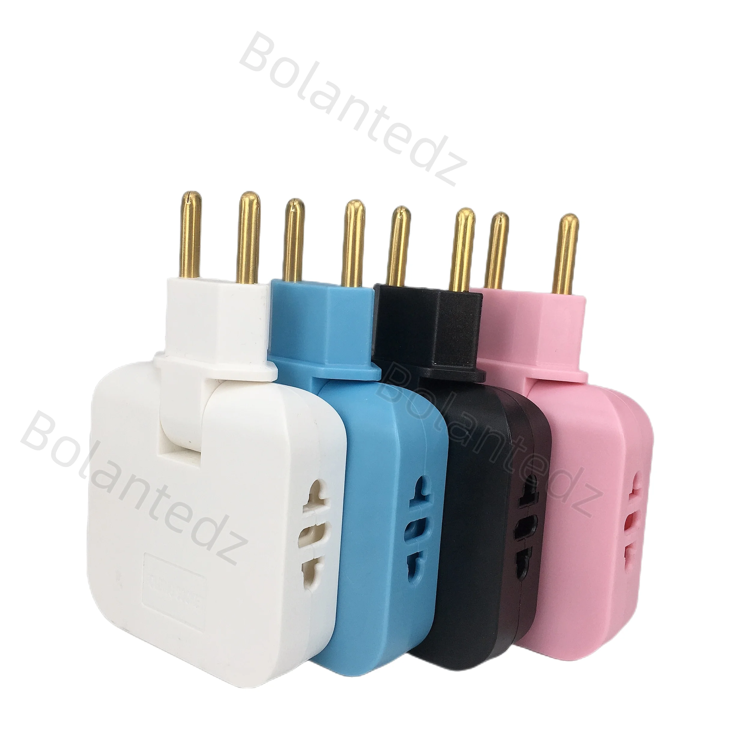 Adaptateur de prise de courant pliable EU, convertisseur de puissance, prise électrique KR, prise AC, 2USB, 3 en 1, voyage US vers EU