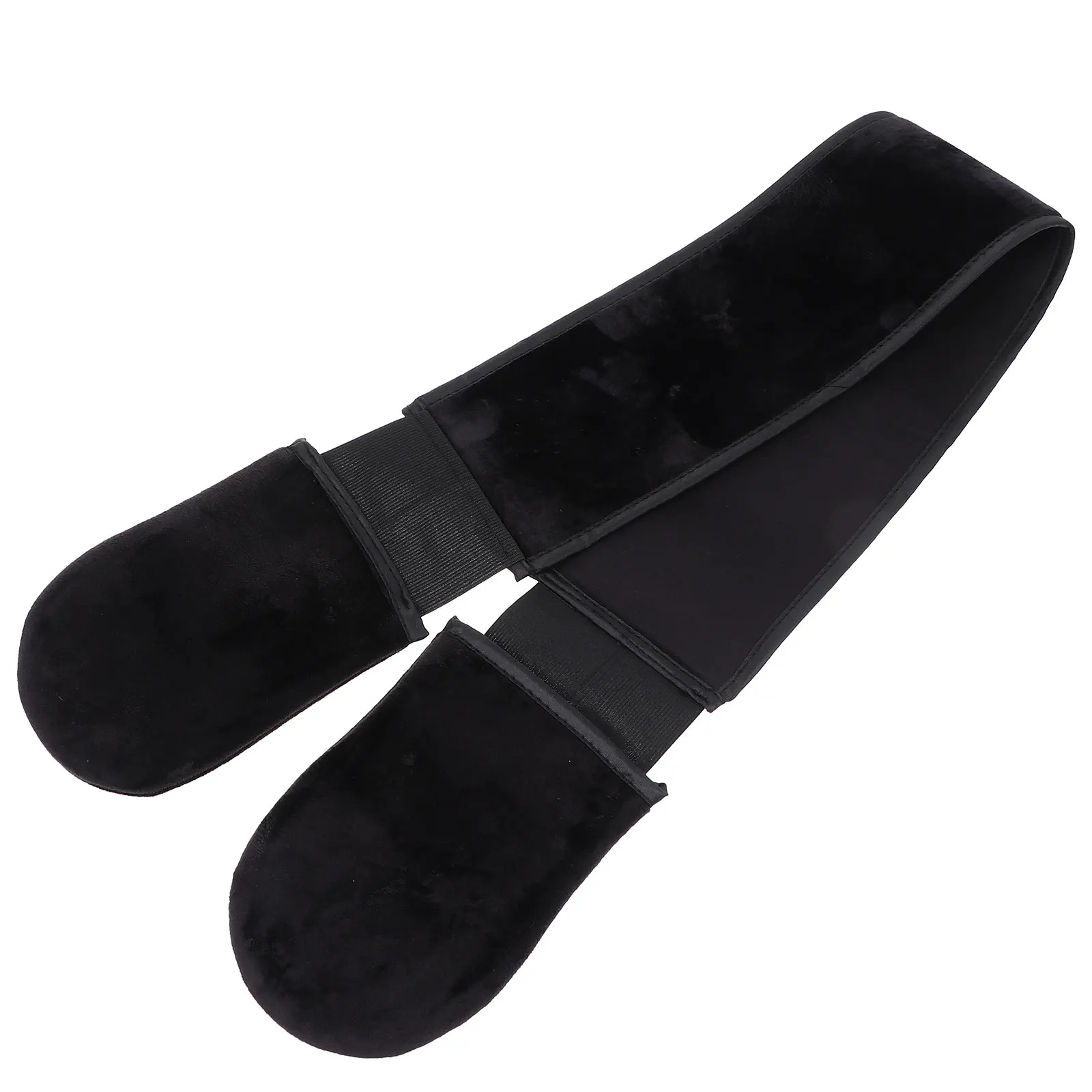 

1pc Bath Gloves Body Scrubber Flocking Massage Back Strap Bath Brush Towel Strip Friendly Moisture for Elderly