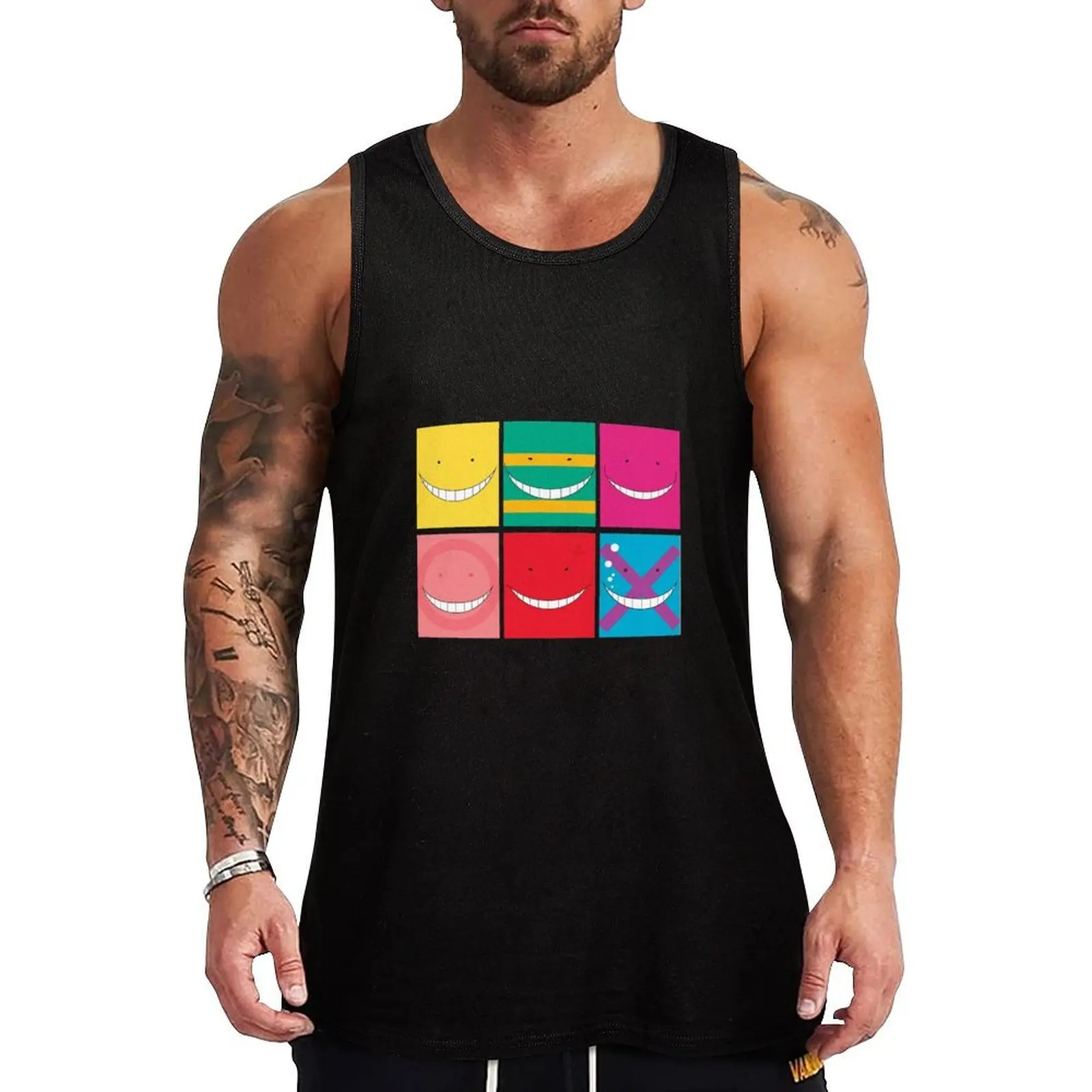 

Faces - Assassination Classroom Tank Top gym clothes for man bodybuilding mens designer clothes