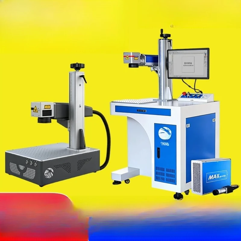 Laser marking machine Desktop metal nameplate plastic hand-held coding engraving machine Carbon dioxide ultraviolet radium