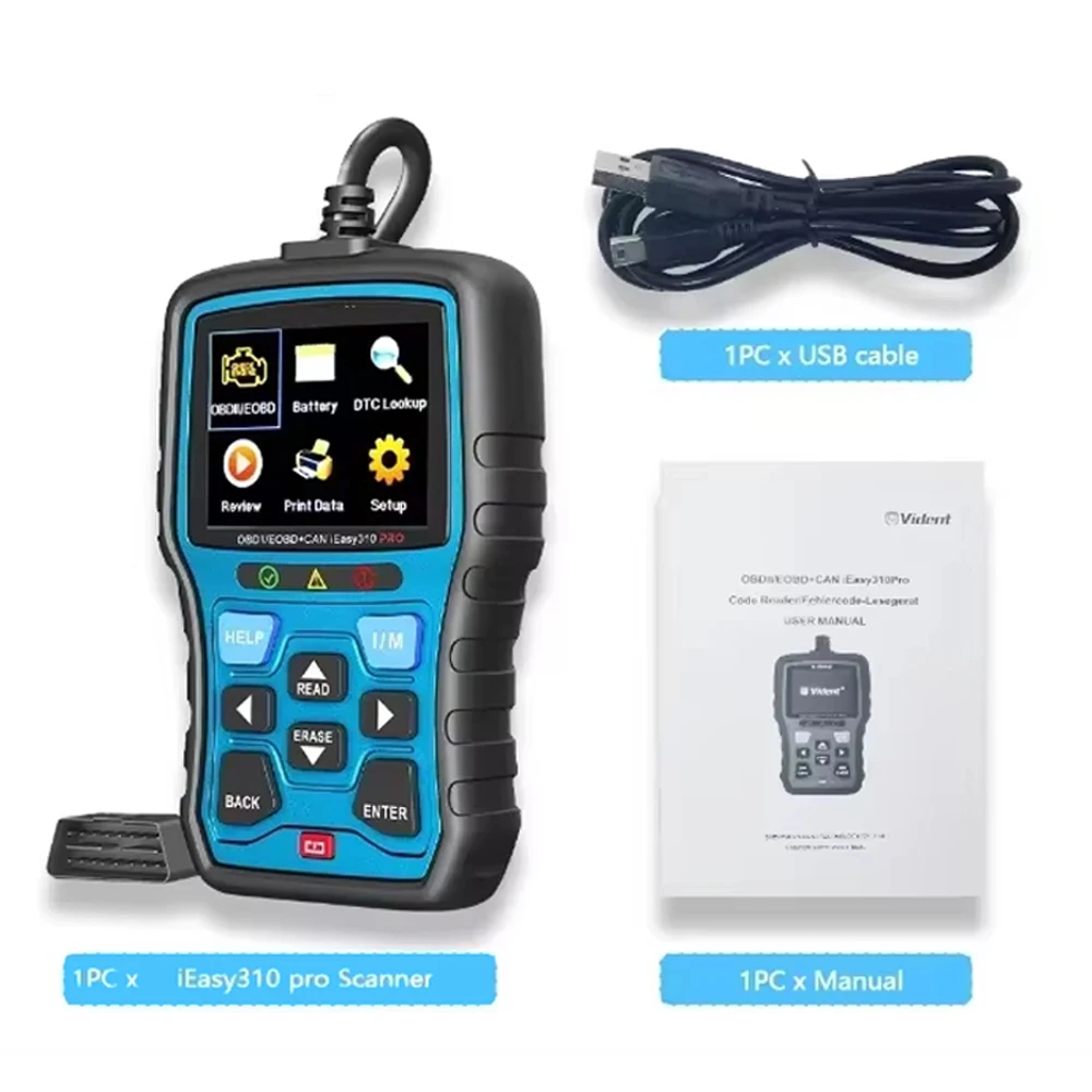 

OBD2 Scanner Code Reader For Vident iEasy310 Automotive Car Diagnostic Tool Live Data Clear Fault Read Codes Erase DTCs PlayBack