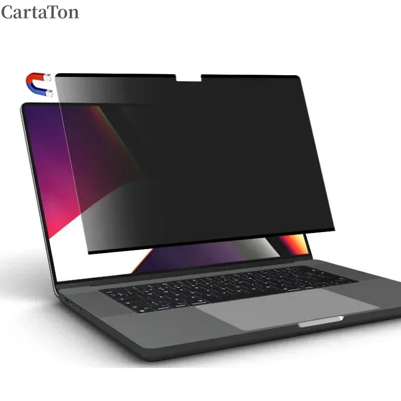 Magnetic Anti-peeping Screen Protector For Macbook Air 13 15.3 inch M1 M2 M3 Pro 14 16 2023 Privacy Filter Anti-spy/Glare Film