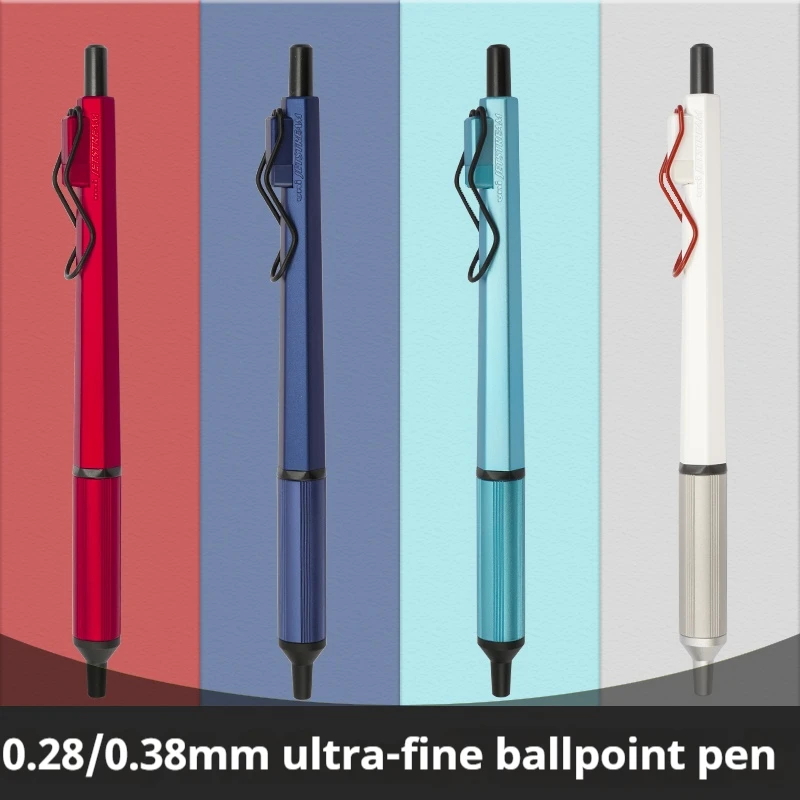 

Japan UNI JETSTREAM EDGE Ultra Fine Ballpoint Pen,SXN-1003 Metal 0.28/0.38mm Fast-Drying for business,signing,Japanese Stationer