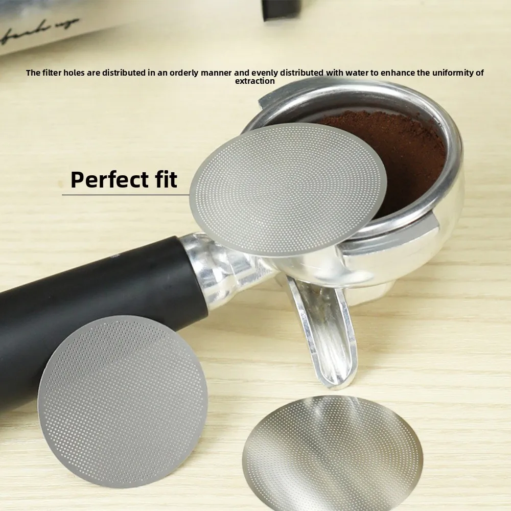 Pantalla de disco de café expreso, soporte de filtro de Espresso de 0,2mm, 51/53/58mm para portafiltro Delonghi Breville, accesorio, herramienta de Barista