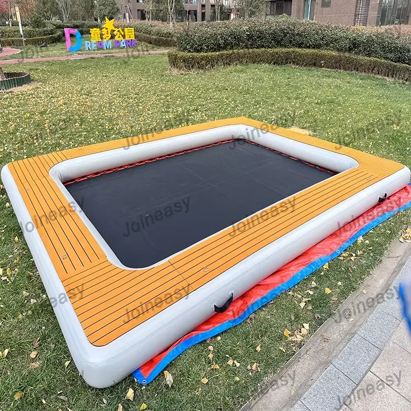 PVC Inflatable Floating Dock Platform for Ocean Waters Air Mat for Drifting Outdoor Activity