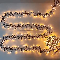 25M 2000 LED Christmas Cluster Light Outdoor impermeabile petardi di natale String Light 8 modalità Christmas Fairy Lights Decor