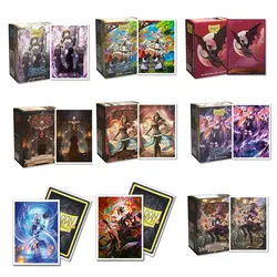 100pcs Dragon Shield Brushed Art Sleeves Tournament Card Sleeves Magical PKM PTCG Card Cover Cards Protector 66x91mm