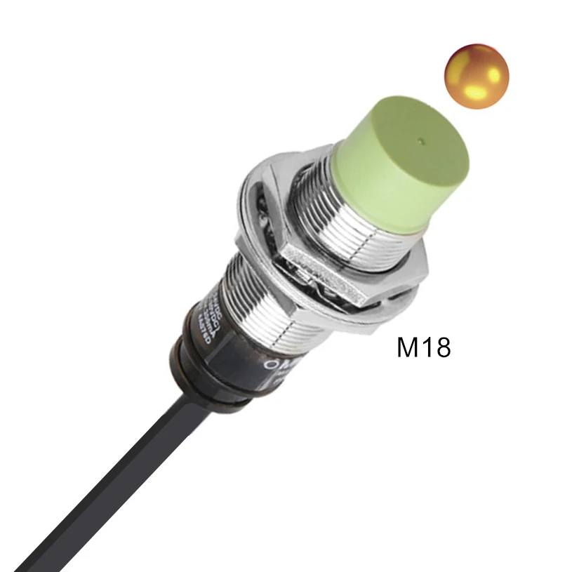 Proximity Switch Sensor PR18-5DN 8DN Inductive Metal Type NPN PNP M18 Cylindrical Water Proof Anti-Dust DC12-24V 3 Wires