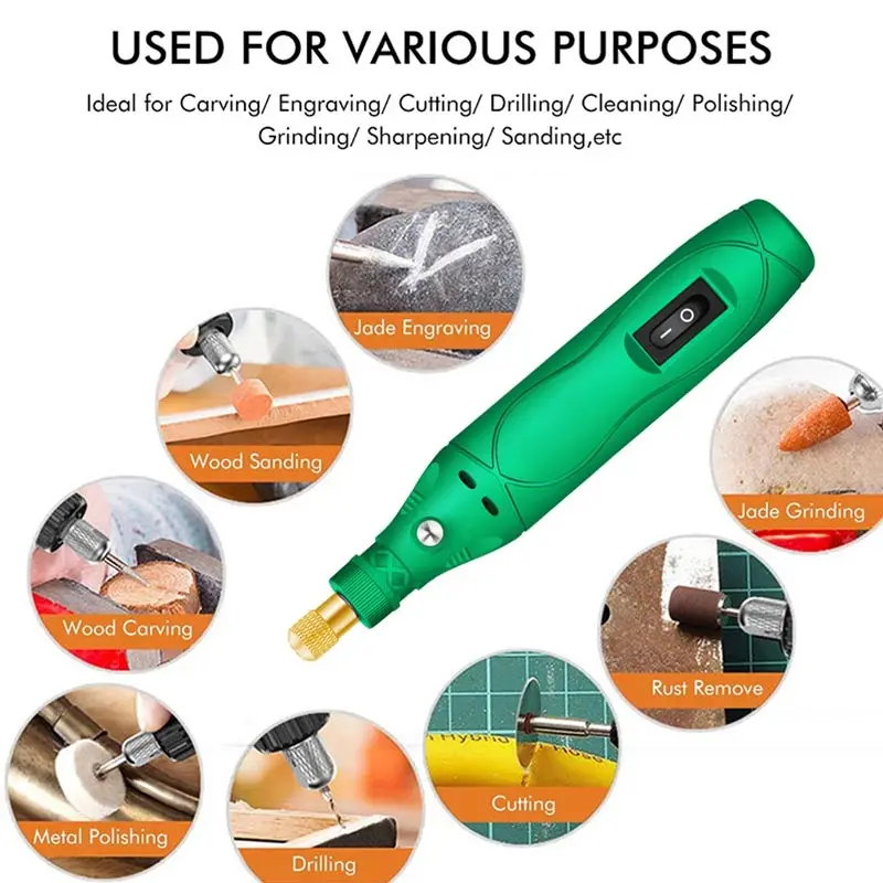 

Electric Drill Grinder Engraver Pen Grinder Mini Drill Polishing Electric Rotary Tool Grinding Machine Miniature Household Tool