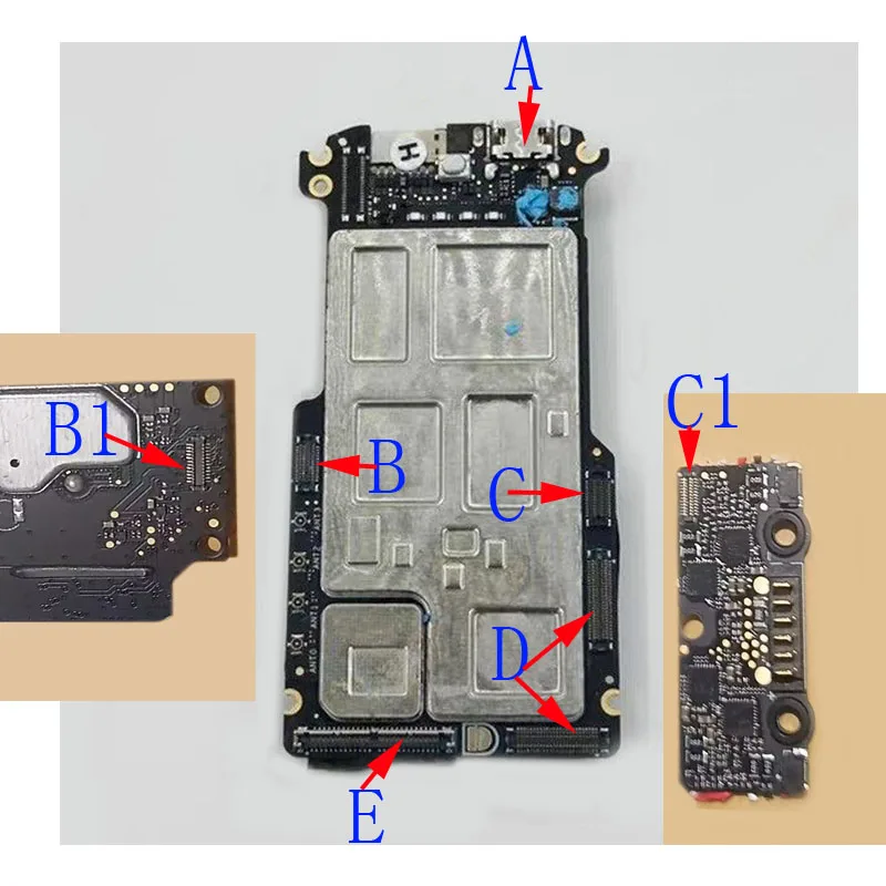 2-10 Stück Signalkabelanschluss PTZ GPS FPC Steckverbinder Flexkabel Kamera für DJI Mavic Mini 4 Mini4 Pro 4Pro 24 50 Pin