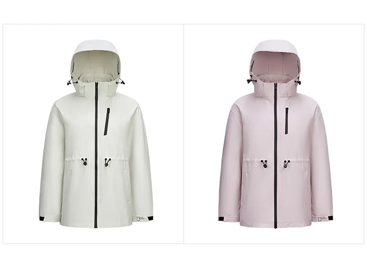 Semir Down Jacket Women 2026 New Two-Piece Three-in-One Outdoor Travel Daily Waterproof Oil-proof Stain-proof Woman Winter Coat