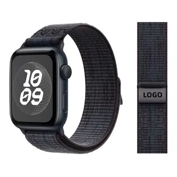 適用於 Apple Watch 的尼龍運動錶帶,49 毫米,相容於 Nike Loop 錶帶,適用於 iWatch S10 9 8 7 6 5 4 3 SE2 Ultra 2,46 毫米、45 毫米、44 毫米、41 毫米、42 毫米型號。 10 最佳銷售 蘋果手錶尼龍錶帶 - №9