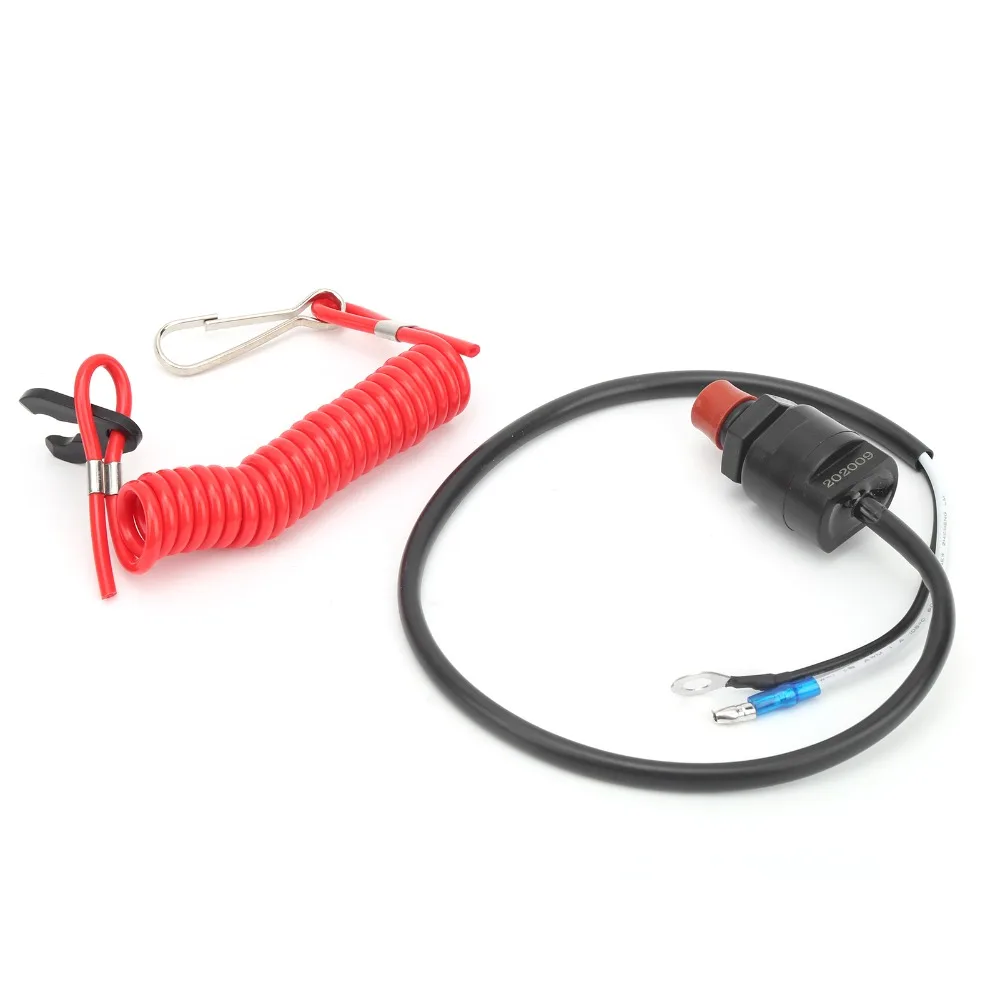 

Safety Device 6E9-82575-09 Emergency Stop Switch Nylon ABS Safety Tether Kill Stop Switch Boating Safety