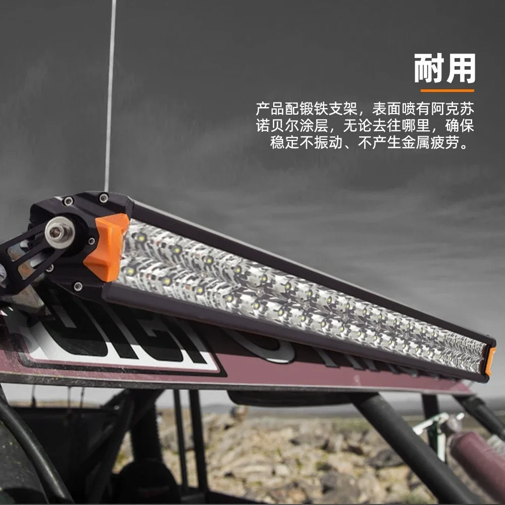 Luz de tira modificada para veículo off road 40 polegadas auxiliar de linha dupla LED para trabalho em carro